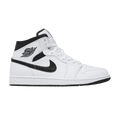 Air Jordan 1 Mid Weiß Schwarz - Nike Sneaker