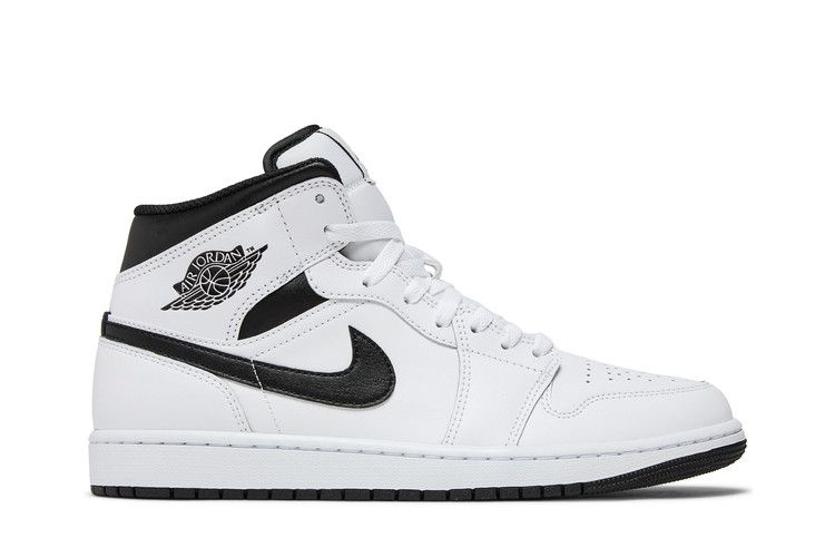 Air Jordan 1 Mid Weiß Schwarz