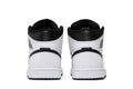 Air Jordan 1 Mid Weiß Schwarz - Nike Sneaker, Detailansicht 7