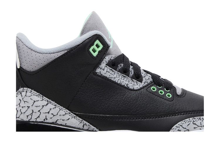 Air Jordan 3 Retro GS Green Glow - Air Jordan Sneaker, Detailansicht 3