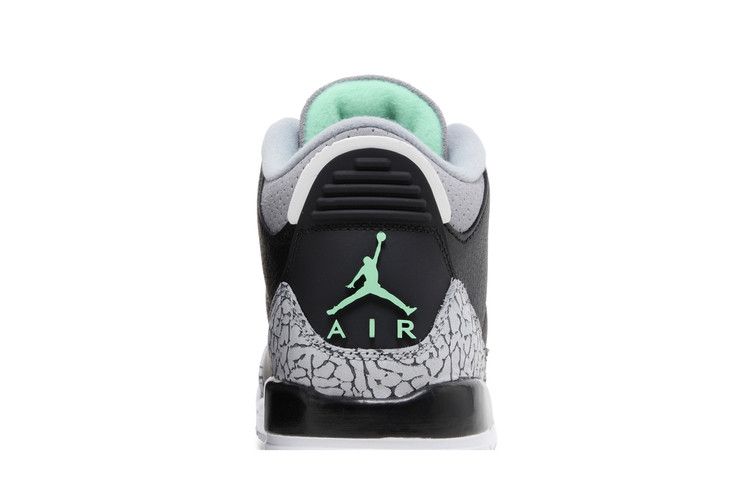 Air Jordan 3 Retro GS Green Glow - Air Jordan Sneaker, Detailansicht 8