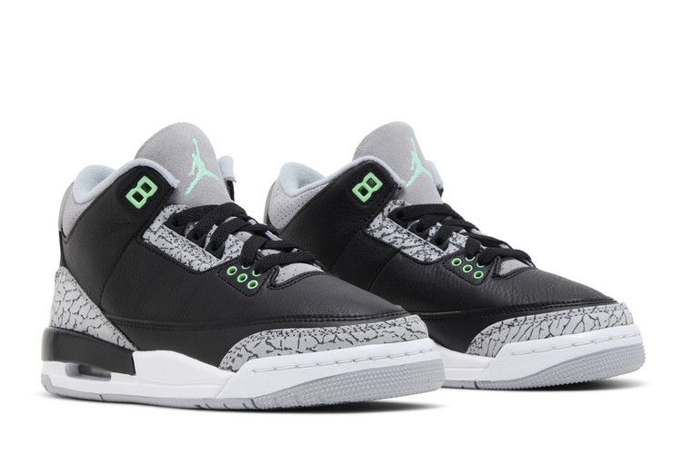 Air Jordan 3 Retro GS Green Glow - Air Jordan Sneaker, Detailansicht 9