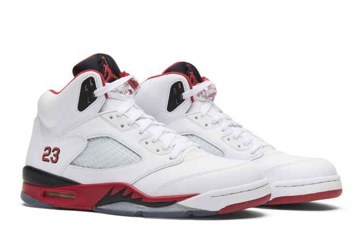 Air Jordan 5 Retro Fire Red Black Tongue - Air Jordan Sneaker, Detailansicht 9