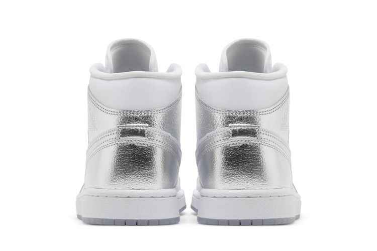 Air Jordan 1 Mid SE Metallic Silver - Air Jordan Sneaker, Detailansicht 7