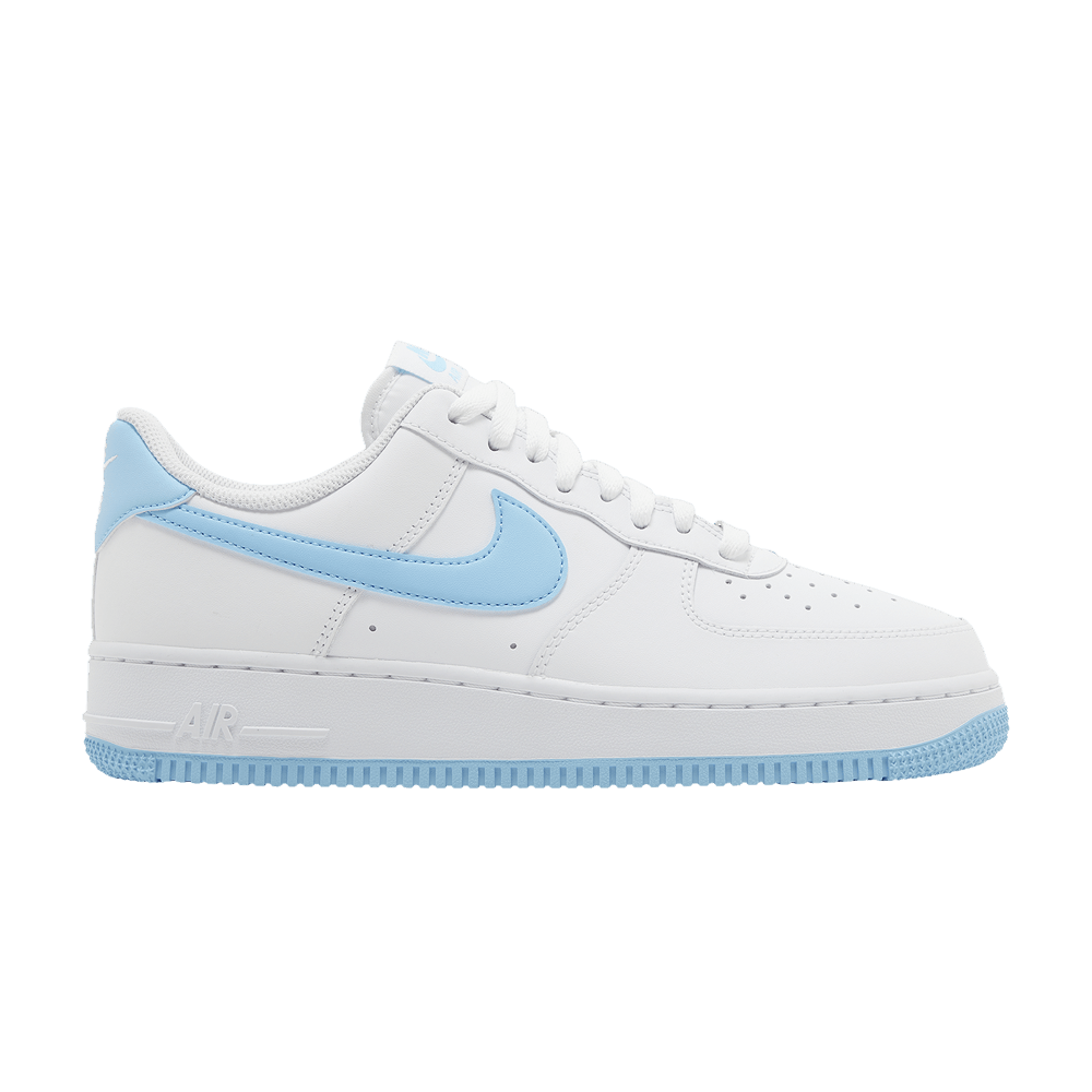 Nike Air Force 1 '07 Weiß Aquarius Blau - Nike Sneaker