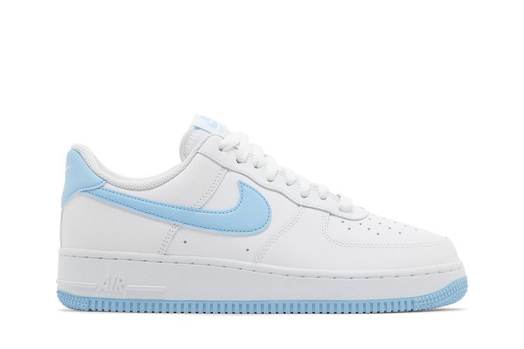 Nike Air Force 1 '07 Weiß Aquarius Blau
