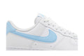 Nike Air Force 1 '07 Weiß Aquarius Blau - Nike Sneaker, Detailansicht 3