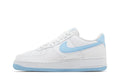 Nike Air Force 1 '07 Weiß Aquarius Blau - Nike Sneaker, Detailansicht 4