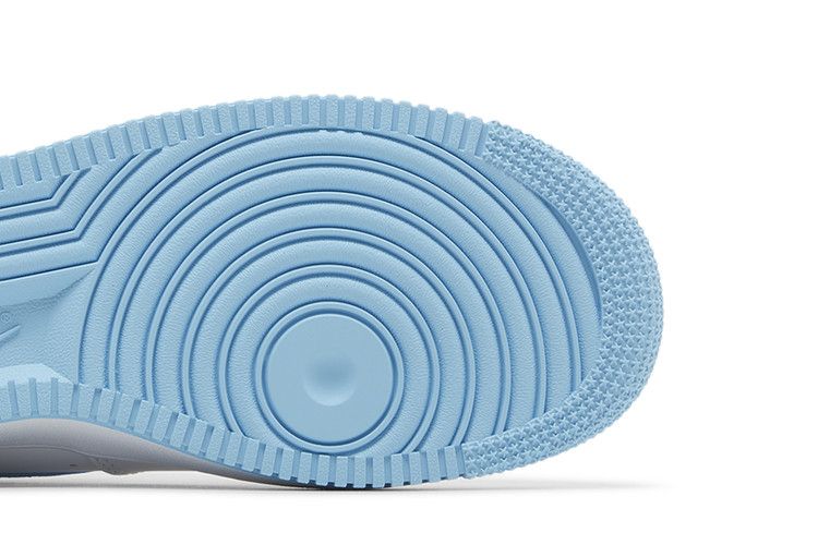 Nike Air Force 1 '07 Weiß Aquarius Blau - Nike Sneaker, Detailansicht 6