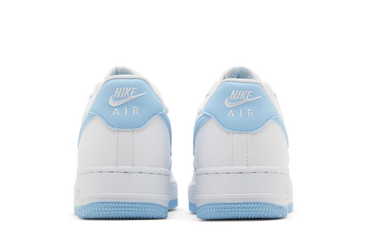 Nike Air Force 1 '07 Weiß Aquarius Blau - Nike Sneaker, Detailansicht 7