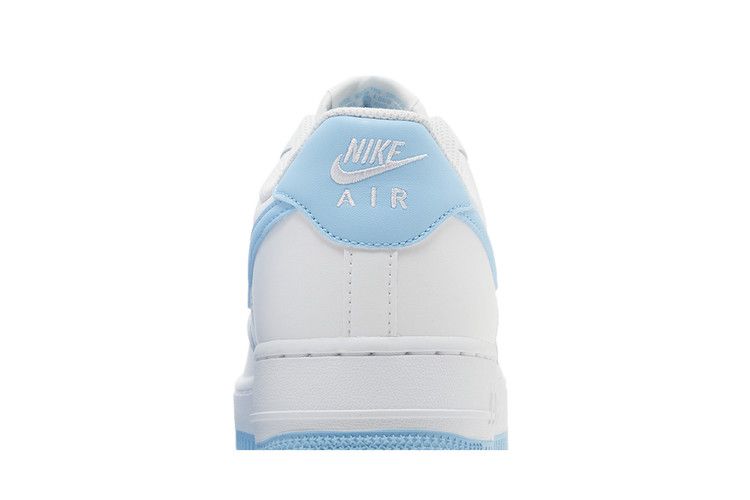 Nike Air Force 1 '07 Weiß Aquarius Blau - Nike Sneaker, Detailansicht 8