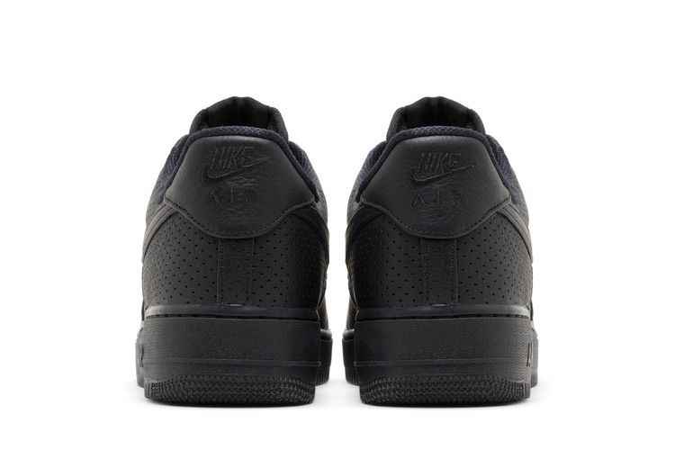 Nike Air Force 1 Low SP Triple Black Perforated - Nike Sneaker, Detailansicht 7
