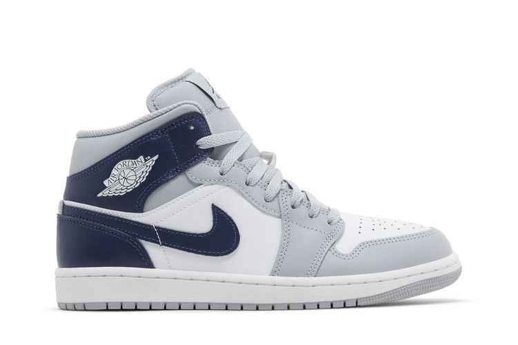 Air Jordan 1 Mid Wolf Grey Midnight Navy