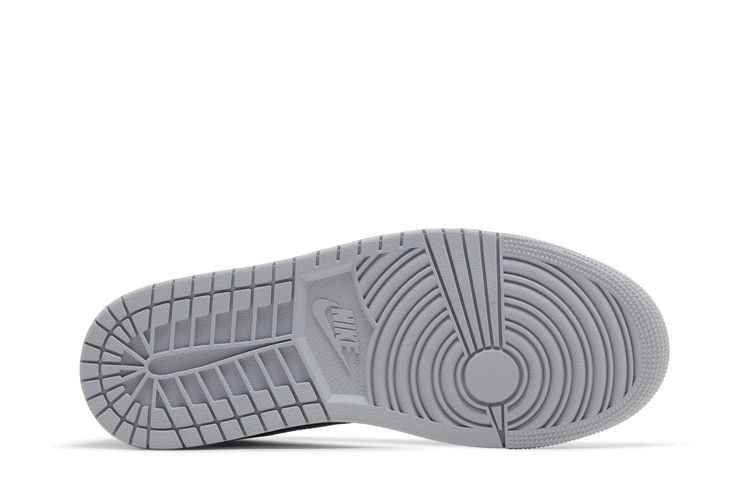Air Jordan 1 Mid Wolf Grey Midnight Navy - Air Jordan Sneaker, Detailansicht 5