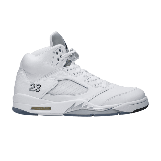 Air Jordan 5 Retro Metallic White
