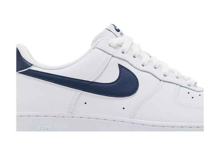 Nike Air Force 1 '07 White Midnight Navy - Nike Sneaker, Detailansicht 3