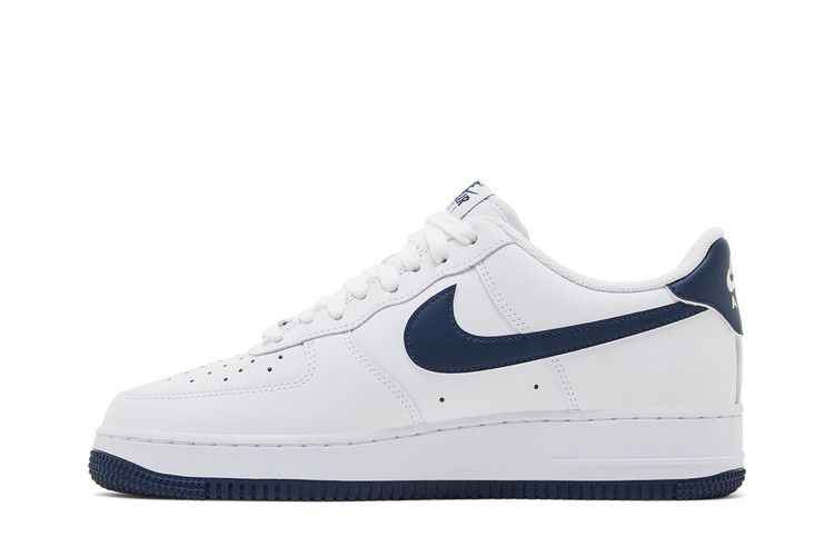Nike Air Force 1 '07 White Midnight Navy - Nike Sneaker, Detailansicht 4