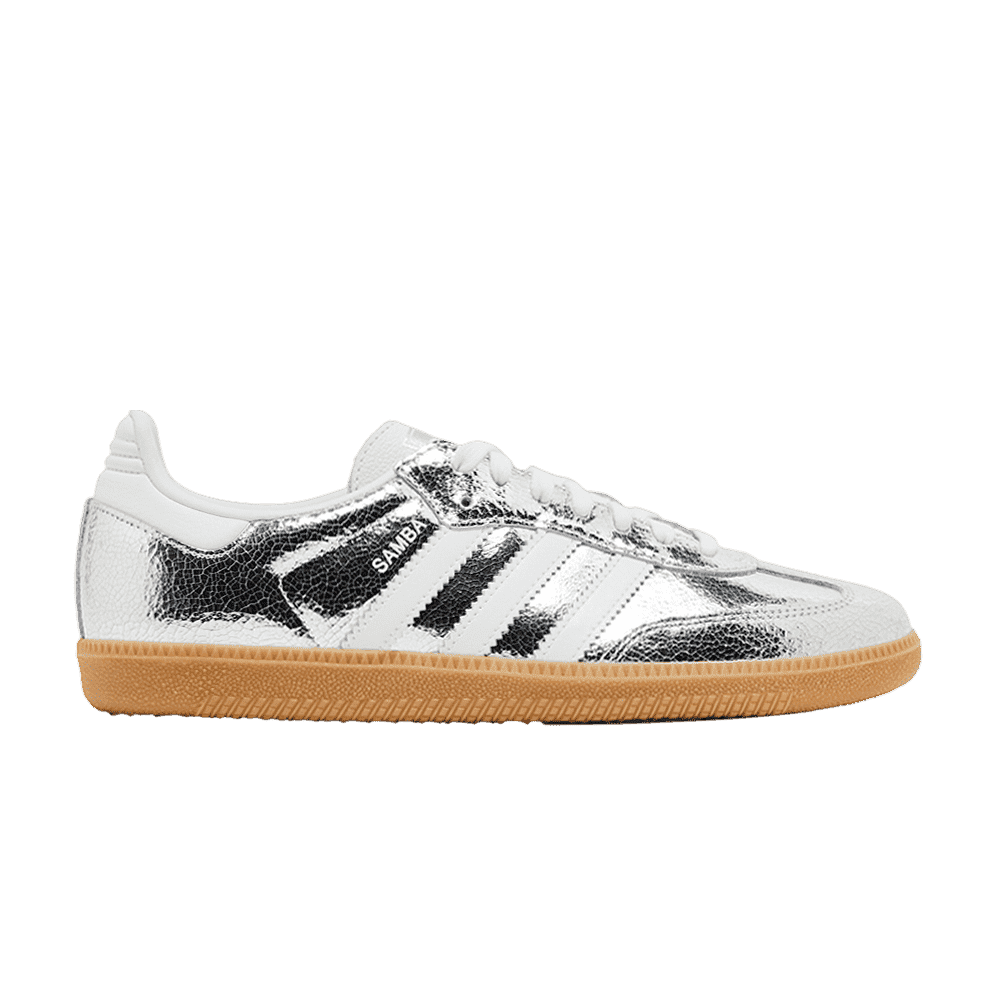 adidas Wmns Samba OG Cracked Metallic Pack - Silver