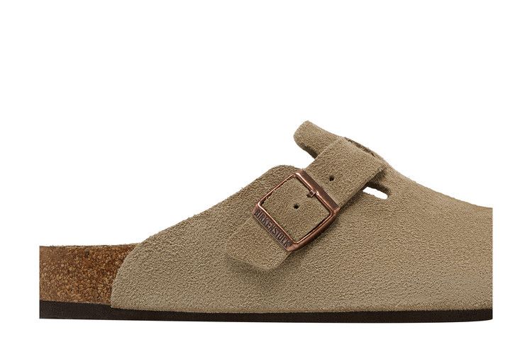 Birkenstock Boston Soft Footbed Suede Taupe - Birkenstock Sneaker, Detailansicht 4