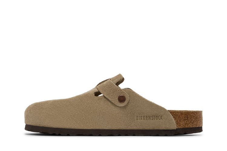 Birkenstock Boston Soft Footbed Suede Taupe - Birkenstock Sneaker, Detailansicht 5