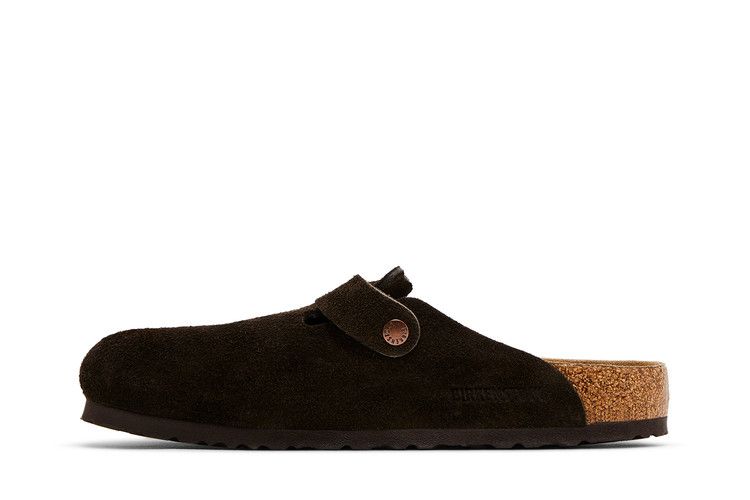 Birkenstock Boston Soft Footbed Suede Mocha - Birkenstock Sneaker, Detailansicht 5
