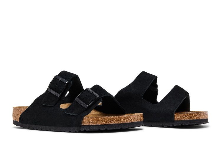 Birkenstock Arizona Soft Footbed Suede Black - Birkenstock Sneaker, Detailansicht 10