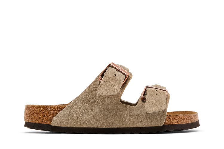 Birkenstock Arizona Suede Taupe - Birkenstock Sneaker, Detailansicht 3