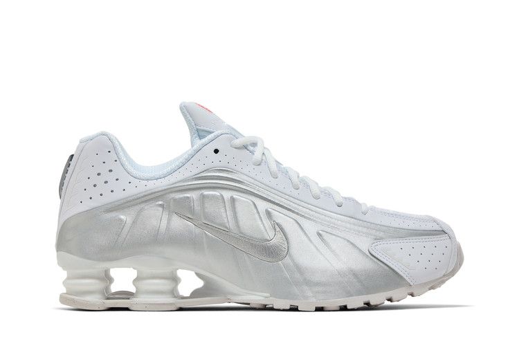 Nike Shox R4 White Metallic Silver 2024 - Nike Sneaker, Detailansicht 3