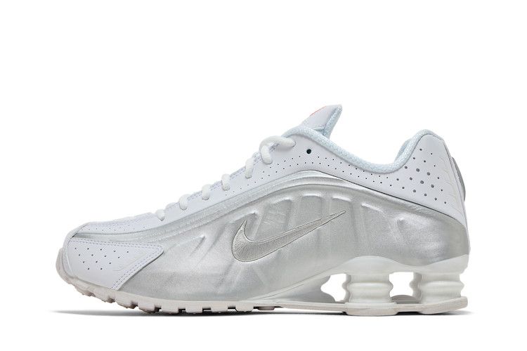 Nike Shox R4 White Metallic Silver 2024 - Nike Sneaker, Detailansicht 5