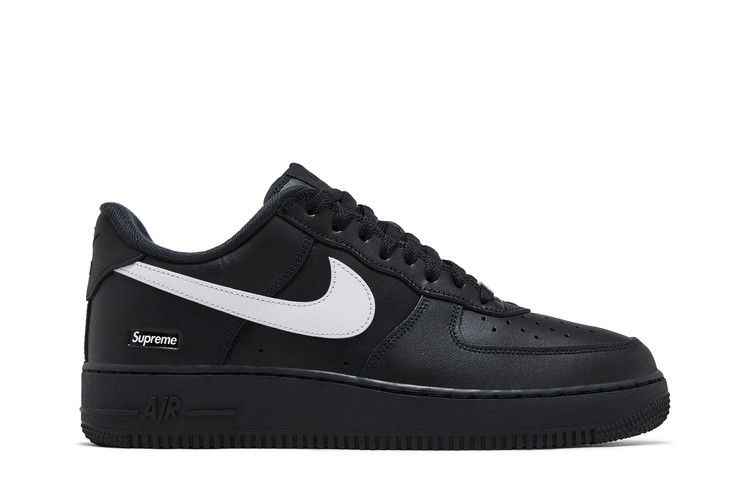 Supreme x Nike Air Force 1 Low Box Logo - Black White - Nike Sneaker