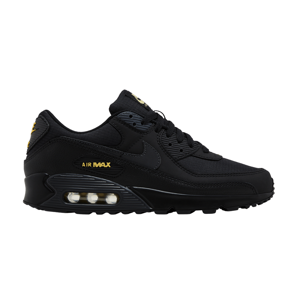 Nike Air Max 90 Black Buff Gold - Nike Sneaker, Detailansicht 2