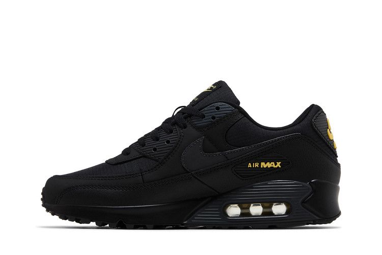Nike Air Max 90 Black Buff Gold - Nike Sneaker, Detailansicht 5
