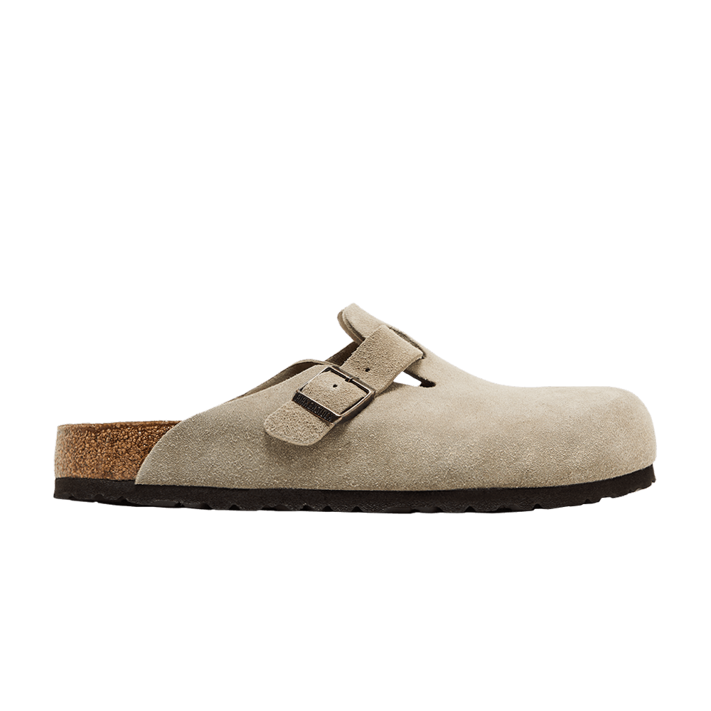 Birkenstock Boston Suede Leather Taupe - Birkenstock Sneaker, Detailansicht 2