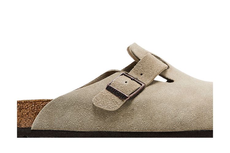 Birkenstock Boston Suede Leather Taupe - Birkenstock Sneaker, Detailansicht 4