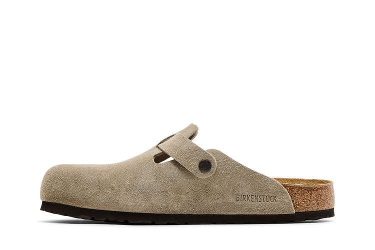 Birkenstock Boston Suede Leather Taupe - Birkenstock Sneaker, Detailansicht 5
