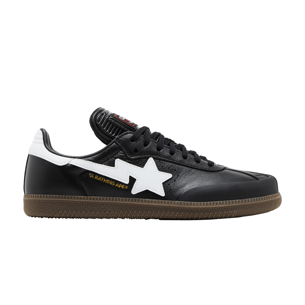 BAPE x adidas Samba Black White Gum - adidas Sneaker, Detailansicht 2