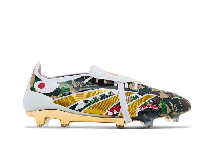 BAPE x adidas Predator Elite FG Brown - Adidas Sneaker, Detailansicht 3