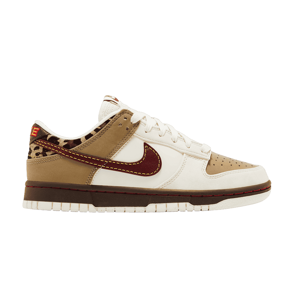 Nike Wmns Dunk Low Khaki Team Red