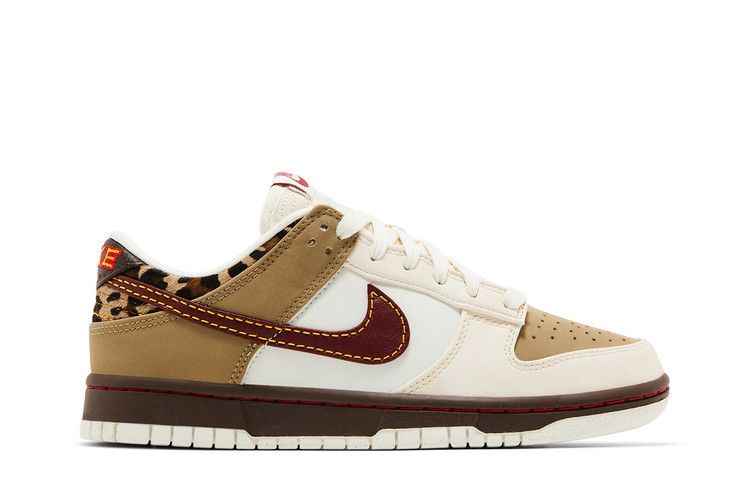 Nike Wmns Dunk Low Khaki Team Red - Nike Sneaker