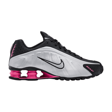 Nike Wmns Shox R4 Black Metallic Silver Pinksicle - Nike Sneaker