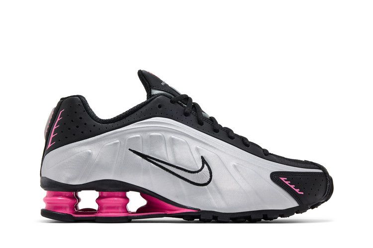 Nike Wmns Shox R4 Black Metallic Silver Pinksicle - Nike Sneaker, Detailansicht 3