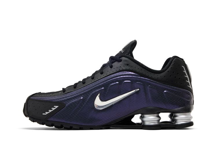 Nike Shox R4 Black Metallic Silver Purple Dynasty - Nike Sneaker, Detailansicht 5