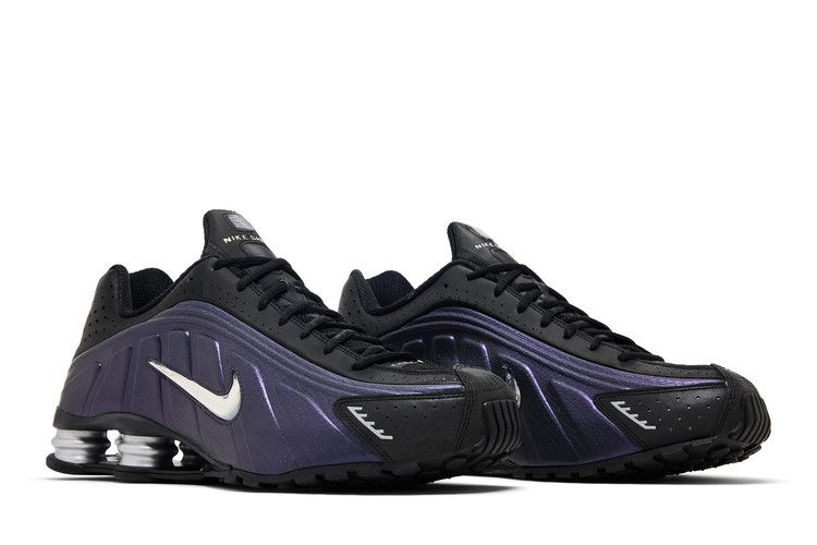 Nike Shox R4 Black Metallic Silver Purple Dynasty - Nike Sneaker, Detailansicht 10