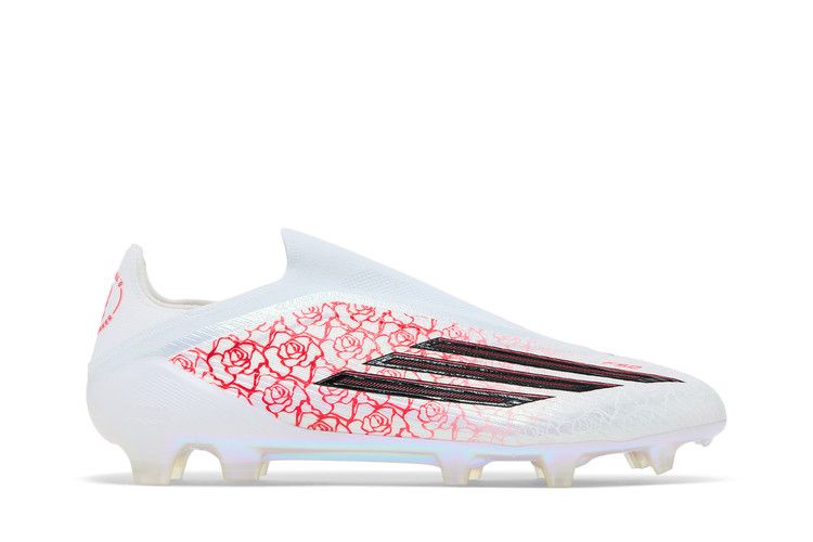 Lamine Yamal x adidas F50 Elite Laceless FG Cloud White Black Lucid Red - Adidas Sneaker, Detailansicht 3