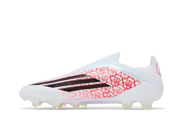 Lamine Yamal x adidas F50 Elite Laceless FG Cloud White Black Lucid Red - Adidas Sneaker, Detailansicht 5