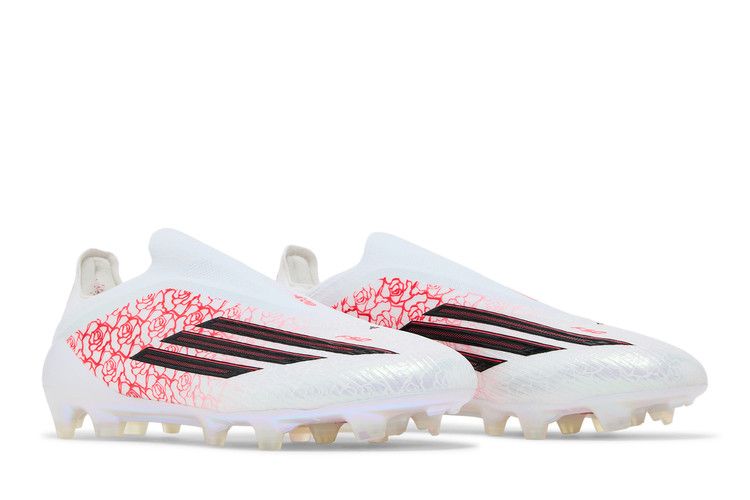 Lamine Yamal x adidas F50 Elite Laceless FG Cloud White Black Lucid Red - Adidas Sneaker, Detailansicht 10