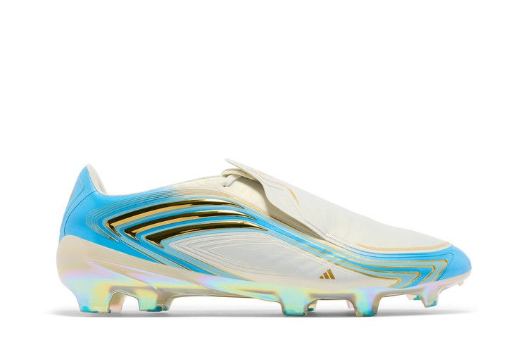 adidas F50 Messi Elite FG Ivory Semi Blue Burst - Adidas Sneaker, Detailansicht 3