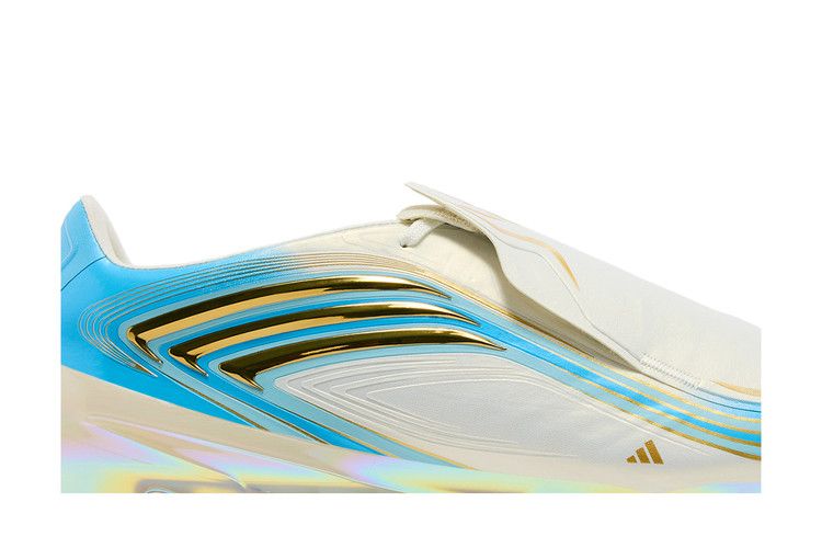 adidas F50 Messi Elite FG Ivory Semi Blue Burst - Adidas Sneaker, Detailansicht 4