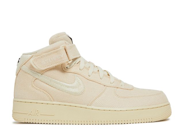 Stussy x Air Force 1 Mid Fossil - House-of-Sneakers
