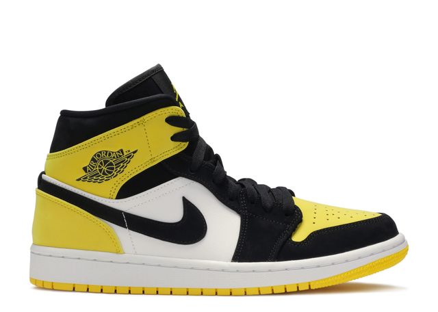 Air Jordan 1 Mid Yellow Toe Black